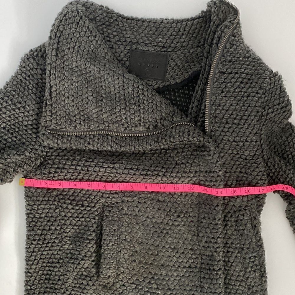 BlankNYC Jacket Knit Sweater Coat Gray Women’s size Small - Picture 8 of 9